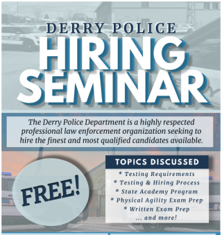 Derry PD Hiring Seminar Flyer