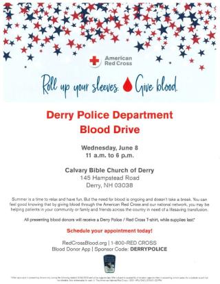 DPD Blood Drive Poster