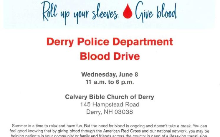 DPD Blood Drive Poster